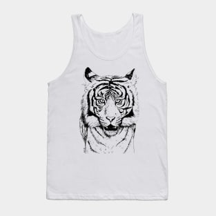 Tiger ink drawing Tank Top